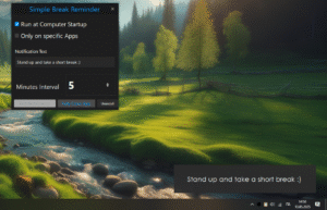 Simple Break Reminder ⚡ (Windows)